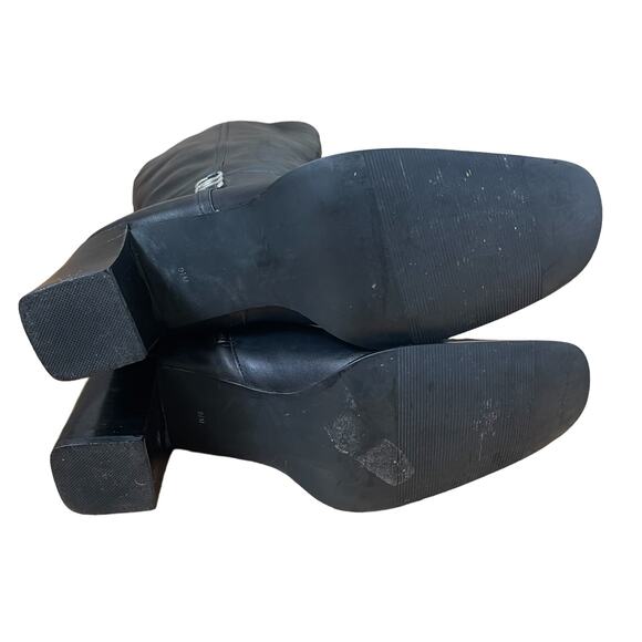 Karen Scott Women Knee High Boots Annalise Size US 9M Black Leather - Picture 8 of 10